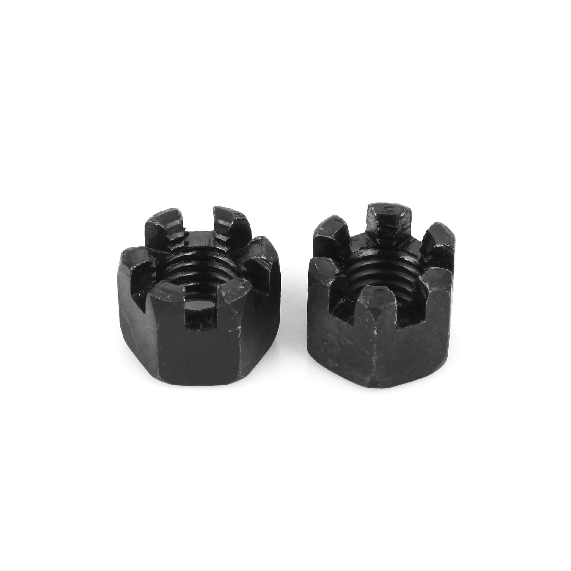 porca sextavada com fenda din935 preta